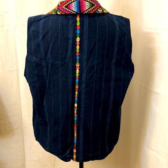 Recycle traditions womens colorful button vest size L - Picture 4 of 9